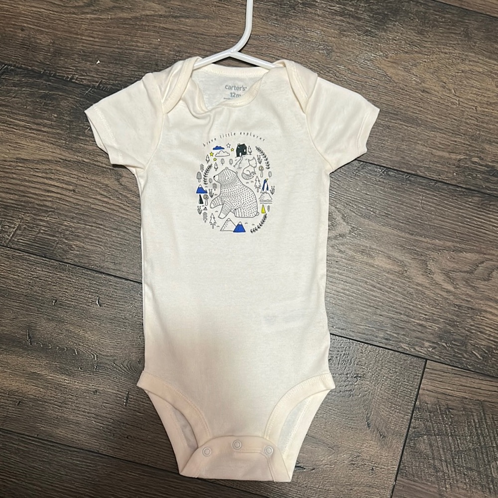 NEW - Carter's Cream Onesie